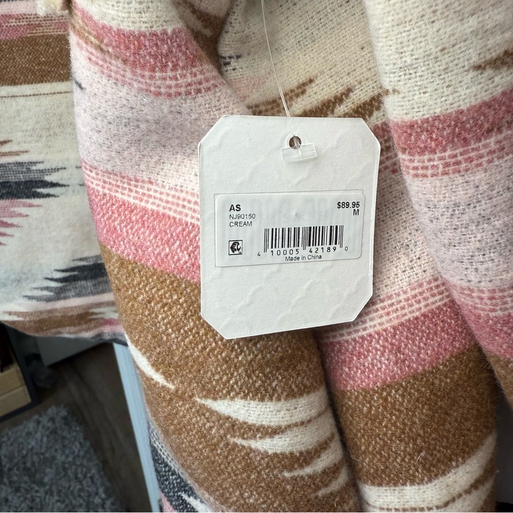 Altar'd State Multicolor Sherpa Jacket - Picture 4 of 5